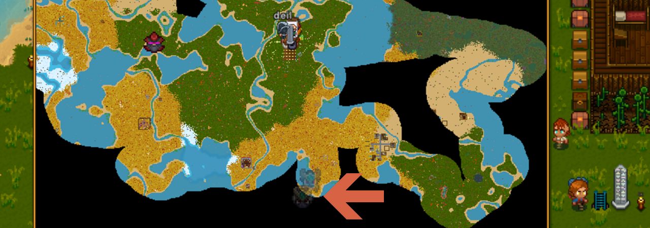 地図使用後のマップ